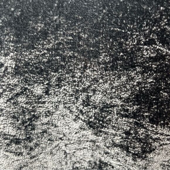 LOFT V-Neck Puff Sleeve Velvet Top Charcoal Gray S - Picture 9 of 11